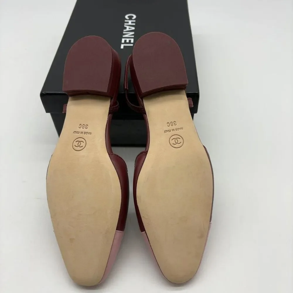 CHANEL Slingback Flats in Multicolor